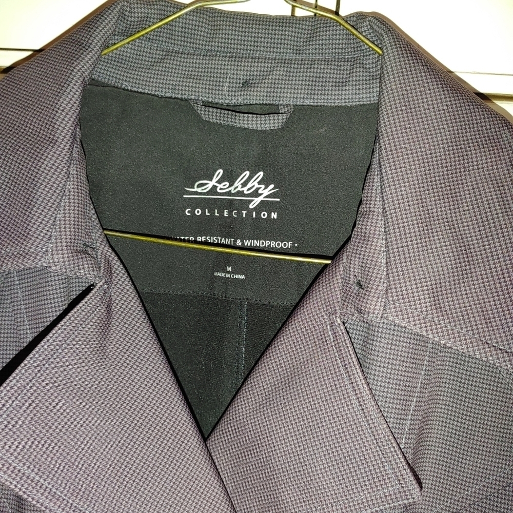 Sebby Collection women's Fall Spring Rain Jacket M‎ - Picture 6 of 12